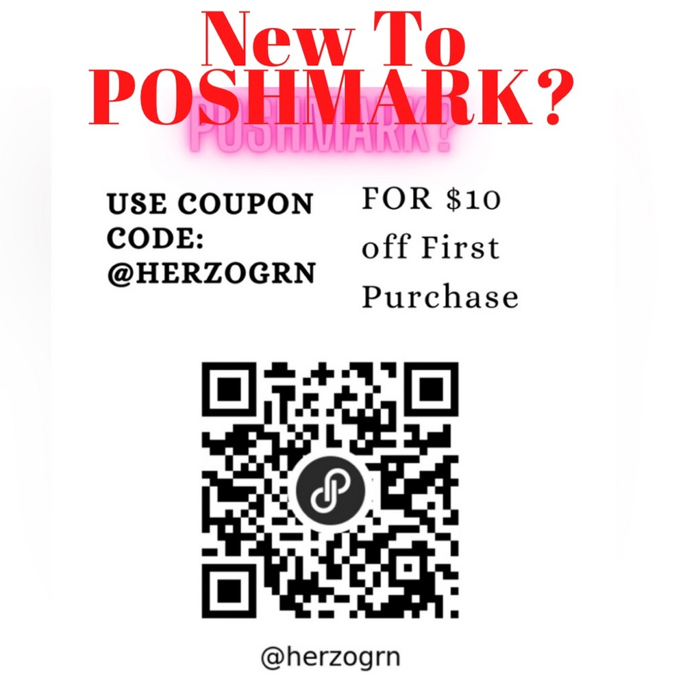 New To Poshmark? Use Code @HERZOGRN to get $10 OFF FIRST PURCHASE!